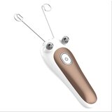 GOLDWAY Odstranjevalec obraznih dlak za ženske, polnilni stroj za odstranjevanje obraznih dlak z bombažnimi blazinicami, navojni epilator za brivnik (zlata, (21978765) | Shoptok.si