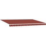 vidaXL Avtomatska retraktibilna tenda - Oranžna in Rjava 500x300 cm | Shoptok.si