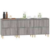  Komode 3 kom boja hrasta 60 x 35 x 70 cm od konstruiranog drva | shoptok.hr