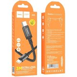 Hoco podatkovni kabel X91 Type C - Type C 60W 3m - črn | Shoptok.si