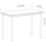 Hanah home radni sto Viva - 110 x 55cm | ePonuda.com