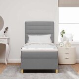  s opruga kutije Svijetlo siva 80 x 200 cm tkanina | shoptok.hr