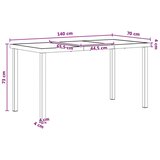  Komplet za jedilnico v vrtu 5 pcs Črna in anthracit, (5000271284) | Shoptok.si