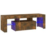 TV ormarić s LED svjetlima boja dimljenog hrasta 120x35x40 cm | shoptok.hr