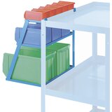 eurokraft pro Komplet odprtih skladiščnih posod, obešanje z držalom, svetlo modra | Shoptok.si