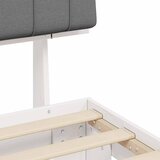  Krevetni okvir s tapiciranim uzglavljem Svijetlo siva Svjetlosiva 211 x 93 x 93 cm | shoptok.hr