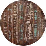  Blagovaonski stol Ø 110x78 cm masivno obnovljeno drvo i čelik | shoptok.hr