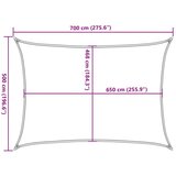  Jedro protiv sunca svjetlosivo 7x5 m od 100% poliestera Oxford | shoptok.hr