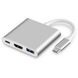 INF 3-v-1 USB-C zvezdišče s HDMI, USB 3.0 in polnjenjem PD, (21778898) Cene