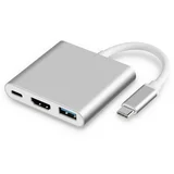 3-v-1 USB-C zvezdišče s HDMI, USB 3.0 in polnjenjem PD, (21778898)