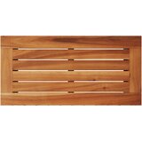  Vrtni bočni stol s drvenom pločom crni 58x27,5x55 cm poli ratan | Eponuda.com