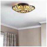  quoizel qz-reed-f-vb - plafonska svetiljka tiffany reed 2xE27/60W/230V prečnik 42 cm | Eponuda.com