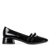 GOODIN Black patent leather pumps with low heels | shoptok.hr