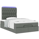 vidaXL Otomanski okvir kreveta s madraca tamnosivi 120x200cm tkanine | shoptok.hr