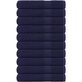 vidaXL Brisače 10 kos modra 100x200 cm 360 g/m² 100% bombaž | Shoptok.si