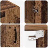  Ormarčići montirani na zid 2 pcs Staro drvo 69.5 x 34 x 90 cm | shoptok.hr