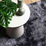 vidaXL Čupavi tepih s visokim vlaknima tamnosiva 160x230 cm poliester | shoptok.hr