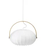 746347 - Visilica na sajli DC 1xE27/40W/230V, Ø 40 cm, bela/hrast
