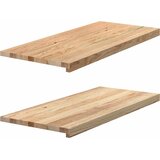  Prozorske klupice 2 kom 90x40x2 cm netretirane masivne hrast | shoptok.hr