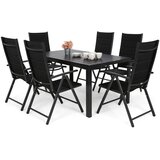 Ibiza set namještaja 150 cm crni / crni 6+1 Cijene