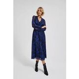 Moodo Blue dress with floral print | Shoptok.si