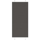 vidaXL Plisirana roleta crna 85x200 cm širina tkanine 84,4 cm | shoptok.hr