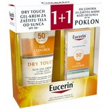 Eucerin dry touch spf 50+ 200 ml + oil control za zaštitu masne kože od sunca spf 50+ 50 ml cene