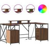  Stol Smeđi hrast 182 x 101 x 87,5 cm Konstruirano drvo | shoptok.hr