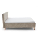 Meise Möbel Bež tapecirani bračni krevet s prostorom za odlaganje s podnicom 180x200 cm Riva – | shoptok.hr