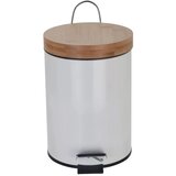  Kanta za smeće na pedalu, bambus/bijela, 3 L | shoptok.hr