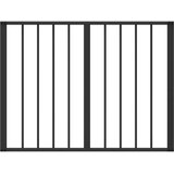  Vrata za pse 10 pcs Crna 80 x 60 cm Cinkani čelik | shoptok.hr