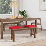  Jastučić za klupu 2 kom. Umjetna koža Crvena Dubina 35 cm | shoptok.hr