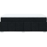 vidaXL Box spring postelja z vzmetnico črna 120x190 cm blago | Shoptok.si