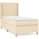  S oprugama i madracem krem 100 x 200 cm od tkanine | shoptok.hr