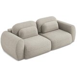 Makamii Svetlo rjava raztegljiva/s prostorom za shranjevanje sedežna garnitura iz rebrastega žameta 266 cm Kini – | Shoptok.si