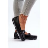 S. BARSKI Women's Black Leather Moccasins with Ornament S.Barski LR339 | Shoptok.si