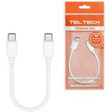 Kedo USB kabel USB-C na USB-C, 0.3 m, 5A, 100W, CarPlay, beli, (5000350366) Cene