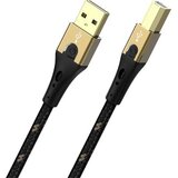 Oehlbach USB kabel USB 2.0 USB-A vtič\, USB-B vtič 1.00 m črna/zlata D1C9541, (20417330) | Shoptok.si