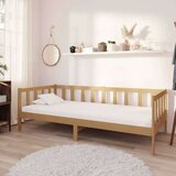  Dnevna postelja z vzmetnico 90x200 cm medeno rjava borovina, (20647826) Cene