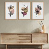 Wallity dekorativna slika Berceste, 50x35cm, 3 dela Cene