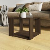 vidaXL Klubska mizica rjavi hrast 40x40x30 cm konstruiran les | Shoptok.si