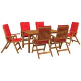  7-dijelni vrtni blagovaonski set 7 kom. Prirodna | shoptok.hr