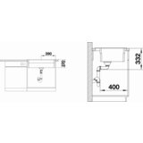 Blanco sudoper ETAGON 8 InFino SILGRANIT ANTRACIT, pribor, s dalj. upr. | shoptok.hr