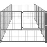  Kavez za pse srebrni 4 m² čelični | shoptok.hr