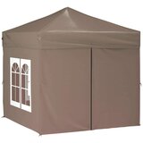  Zložljiv vrtni šotor s stranicami taupe 2x2 m, (20703365) | Shoptok.si