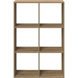 Pregrada regal za knjige boja hrasta 69,5x29x103,5 cm drveni | Eponuda.com