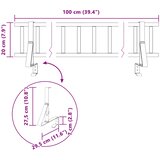  Zaštita od snijega za krov Crna 100 x 29,5 x 34,5 cm Čelik | shoptok.hr