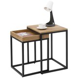  Set stolića za kavu u industrijskom stilu - LNT02N | shoptok.hr