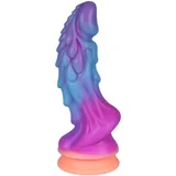svetleči zmaj dildo - 22cm (vijolično-roza)