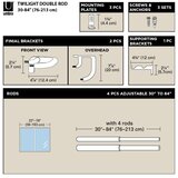 Umbra Željezna proširiva/dupla karniša 76 - 213 cm Twilight – | shoptok.hr